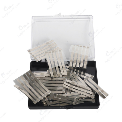 Badania baterii litowej Al / Nickel Tab dla katody i anody w torebce